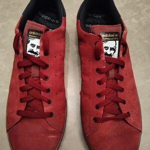 Adidas Stan Smith Vulc Burgundy Gum Suede Skateboarding Men's Size 11 Sneakers